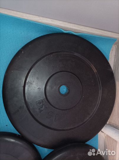 Блины Диск для штанги 15 кг 10 кг