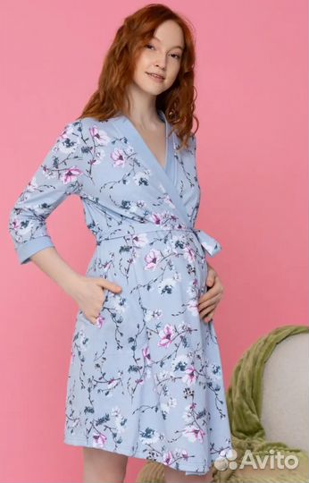 Халат и сорочка для беременных в роддом новые