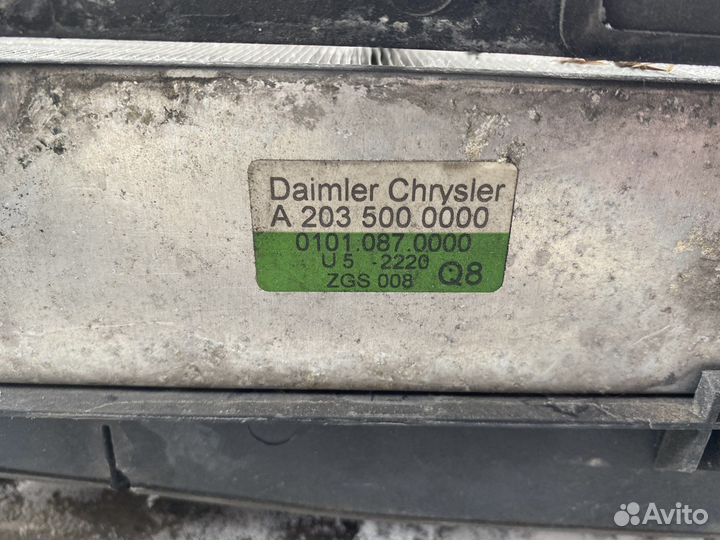 Интеркуллер Mercedes W203