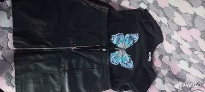 Коженная юбка