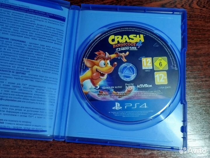 Crash bandicoot 4 it s about time ps4 диск