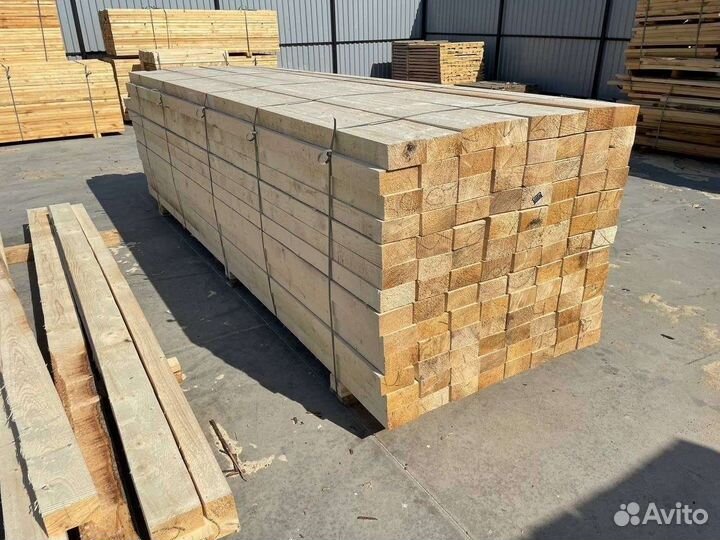 Брус обрезной 100x200