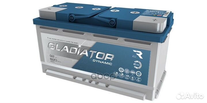 Аккумулятор gladiator dynamic 92 Ah, 820 A