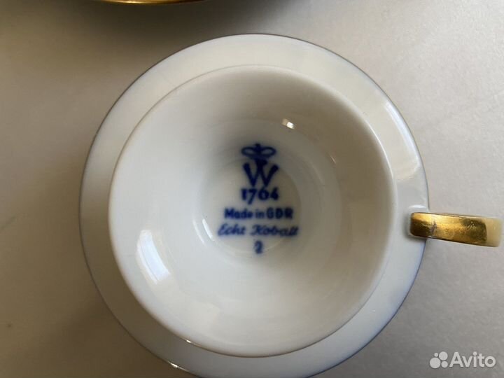 Трио чайное кобальт Германия