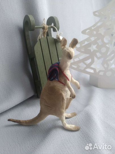 Ватная елочная игрушка