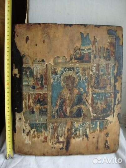 Икона Св Николай с житием