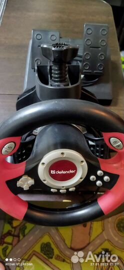 Игровой руль с педалями для пк