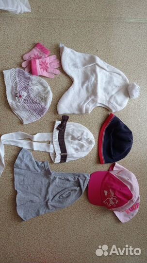 Шапка шлем бейсболка подшлемник косынка 1-2 года