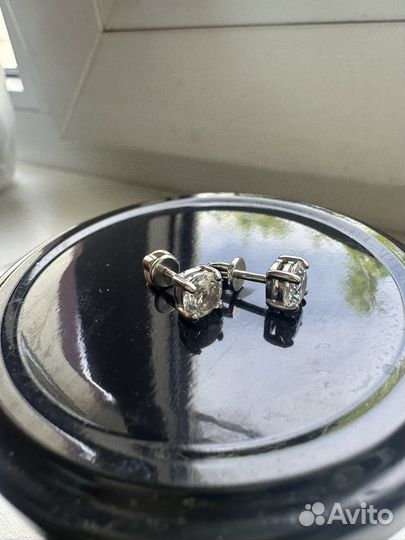 Серьги пусеты серебро