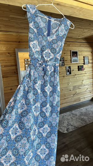 Платье летнее длинное S