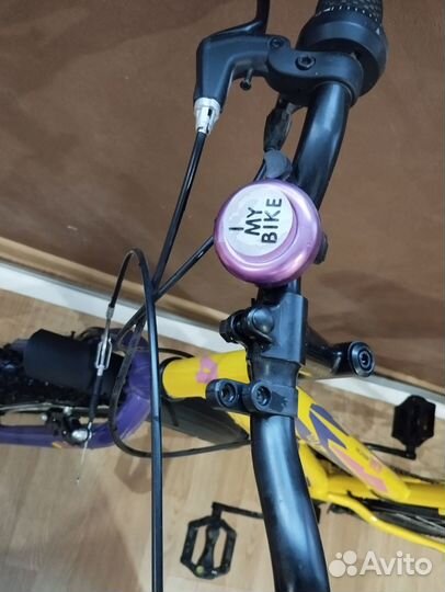 Велосипед Altair MTB HT, 24, Желтый/фиолетовый