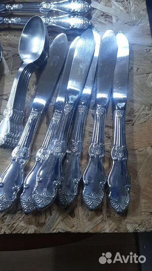 Ножи рыбные. Серебреная роза, вилочки для цитруса