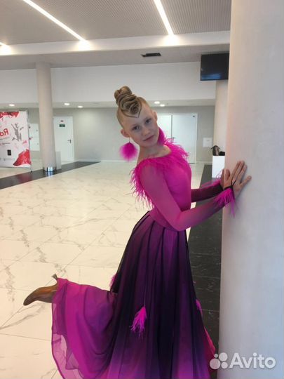 Платье для бальных танцев стандарт ю2