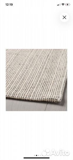 Ковер IKEA типхеде, белый с оттенком, 1.8 х 1.2 м