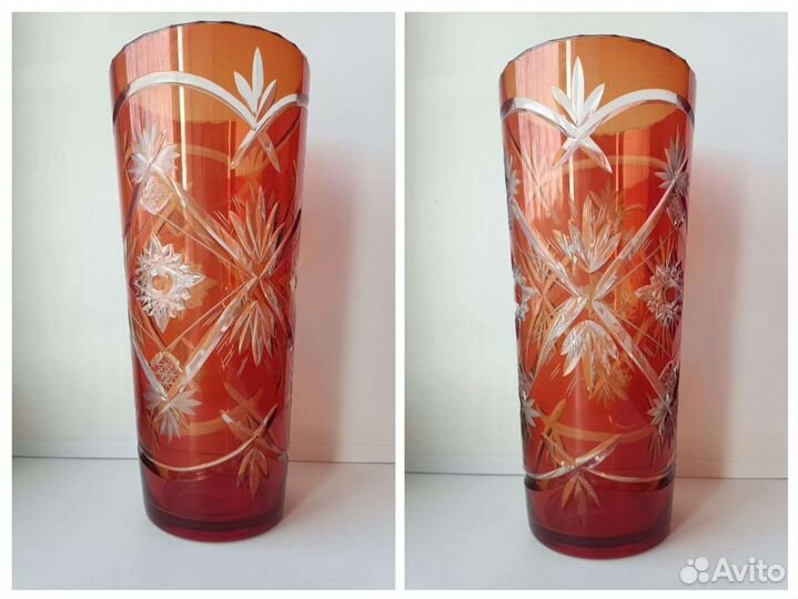 Ваза для цветов хрусталь СССР 70-х