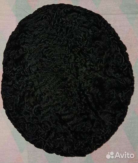 Шапка кремовая норка 56 размер