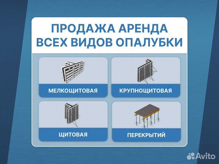 Опалубка алюминиевая для колонн / Аренда Продажа