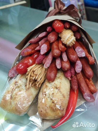 Букет Бургер, мужской букет, сьедобные букеты