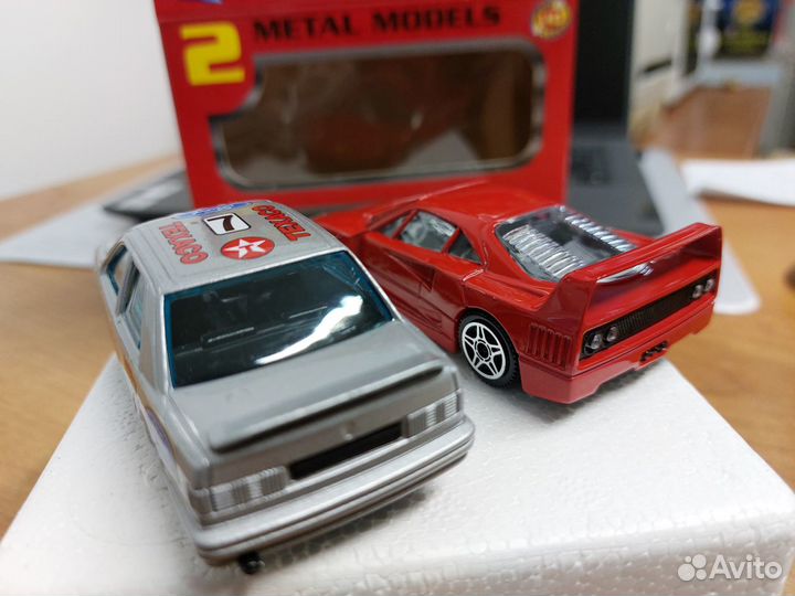 Модели Ferrari F40 + Ford Sierra 1:43