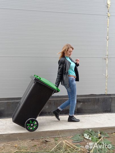 Контейнер 120 л. Мусорный на колесах арт.495