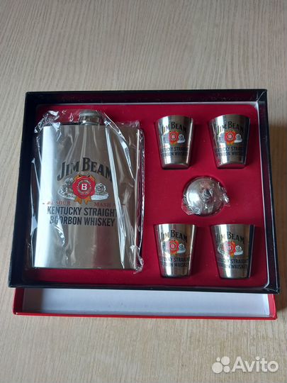 Подарочный набор фляжка и стопки для виски