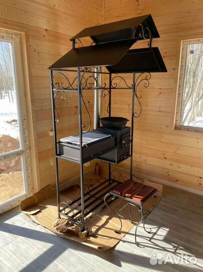 Мангал с печкой 