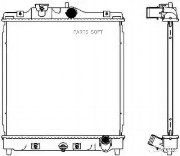 Радиатор охлаждения Хонда HR-V 99