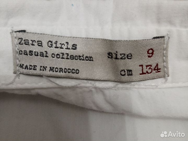 Рубашка zara для девочки