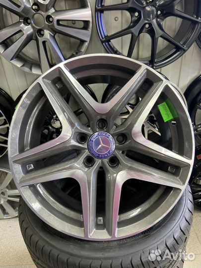 Mercedes Benz r17 5*112 стиль 221 светлый графит