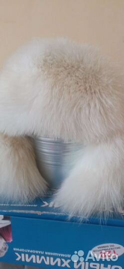 Шапка кожа песец