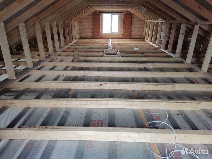 Утепление крыши эковата