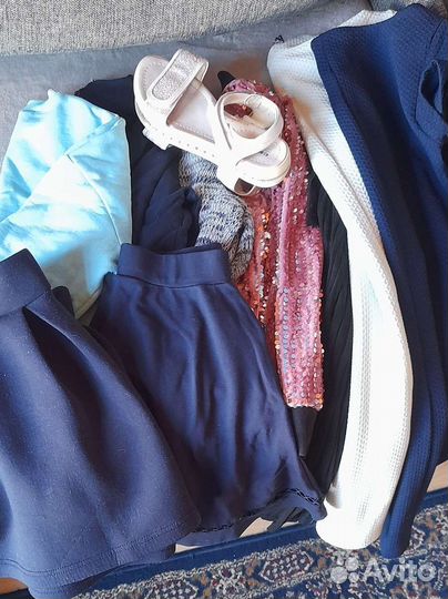 Одежда пакетом на девочку 9-10 лет