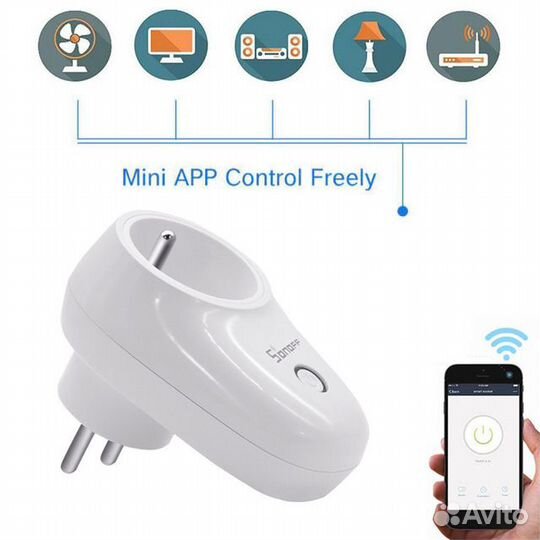 Wi-Fi розетка Sonoff умный дом