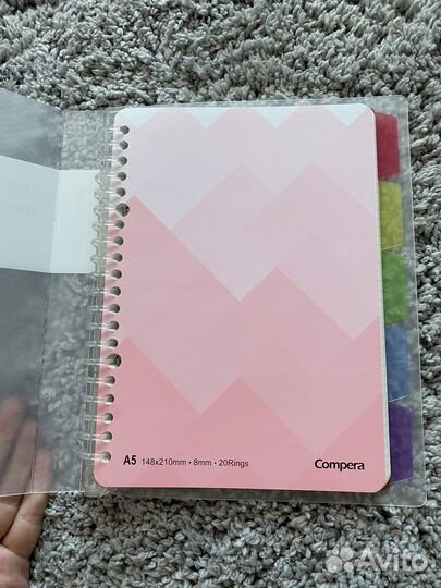 Ежедневник тетрадь на кольцах А5