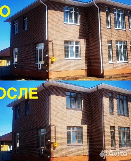 Покраска пластиковых пвх окон на объекте