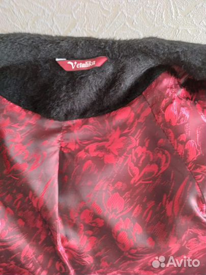 Пальто женское 42 44 черное из альпаки