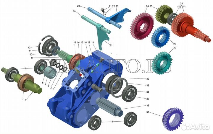 Раздатка газ-66,3308