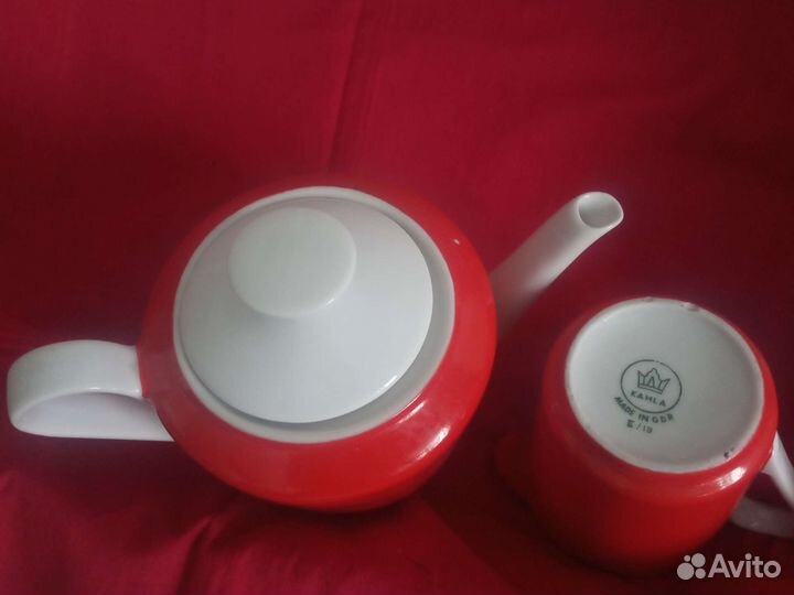 Антикварные чайник и сливочник, ГДР