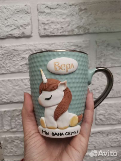 Кружка, декор ручной работы, под заказ