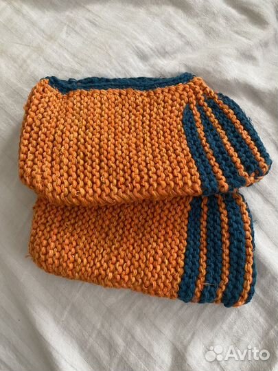 Варежки вязанные вещи носки