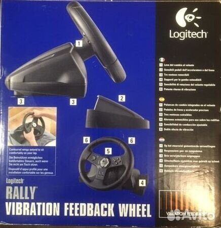 Руль logitech Rally Vibration Feedback Wheel ps2