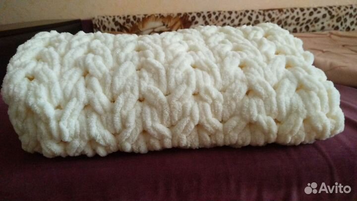 Плед детский вязаный ручная работа