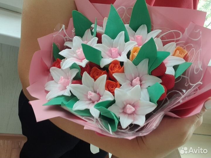 Букет цветов из мыла