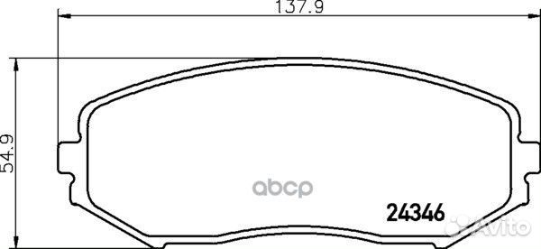 Колодки тормозные перед suzuki grand vitara I