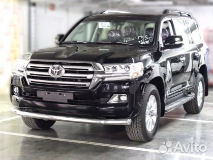 Защита переднего бампера Toyota Land Cruiser 200