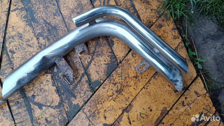 Дуги на задний бампер на Крузак 200