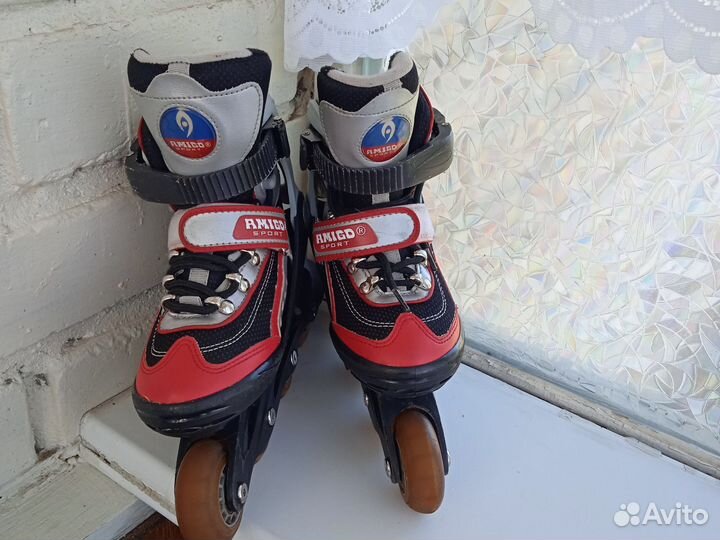 Роликовые коньки детские раздвижные