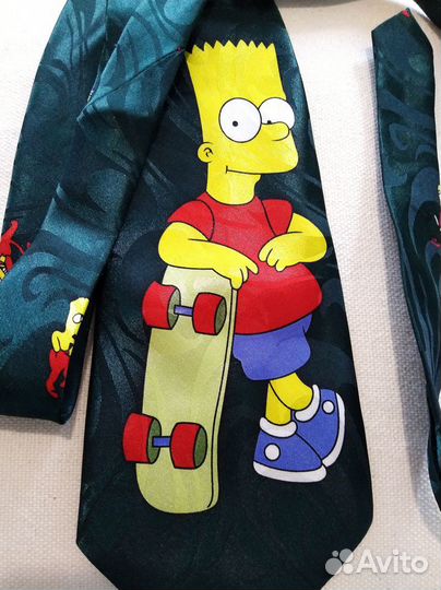 Галстук Bart Simpson Gold City Симпсоны