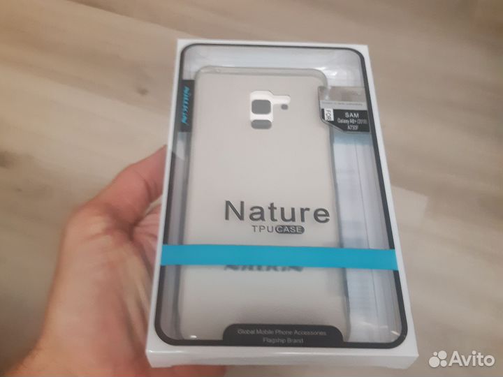 Чехол бампер накладка Samsung galaxy a8 + plus