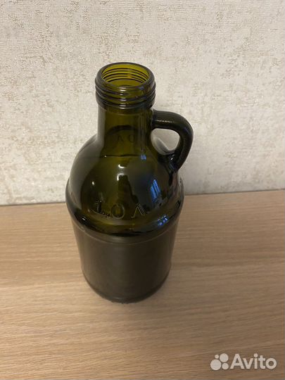 Бутылка декоративная темное стекло 1 л